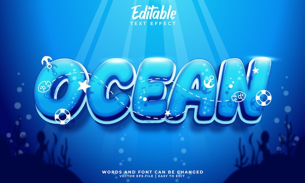 Ocean text effect