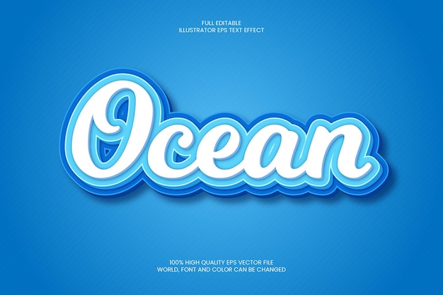 Ocean Text Effect