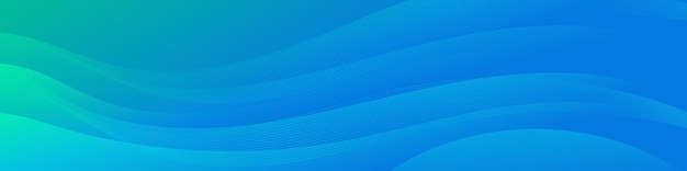 Ocean Wave Abstract Banner