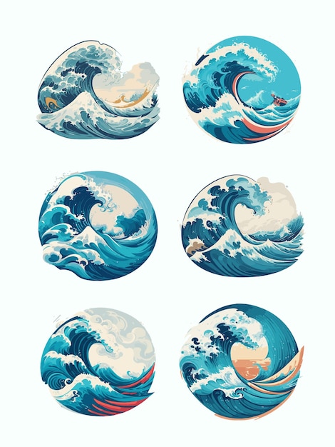 Ocean wave icon