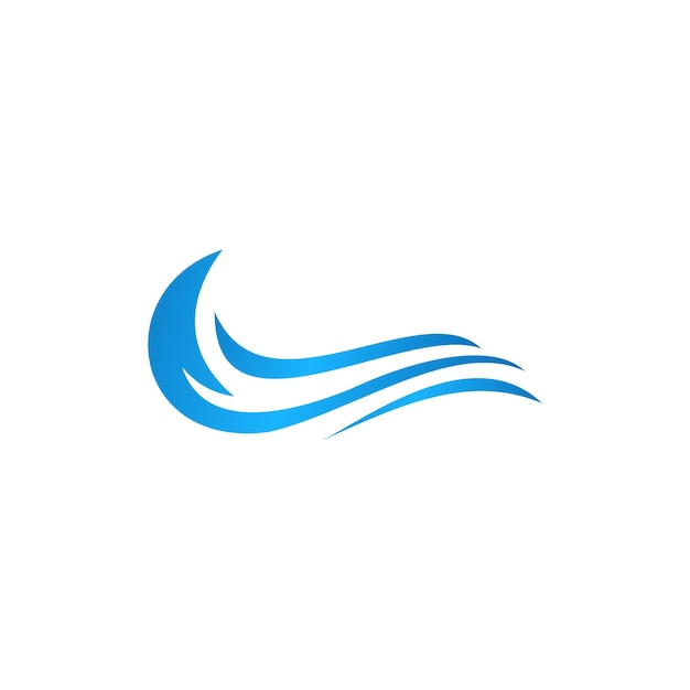 Ocean wave logo element golven logo concept