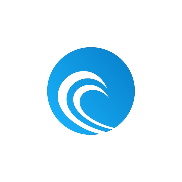 Ocean wave logo element waves logo concept