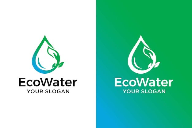 Oco waterverzorging logo ontwerpsjabloon