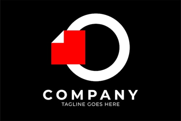 OCR ロゴ デザイン、ミニマリストの OCR ロゴ デザイン、フラットなデザインのロゴ テンプレート要素、ベクトル イラスト