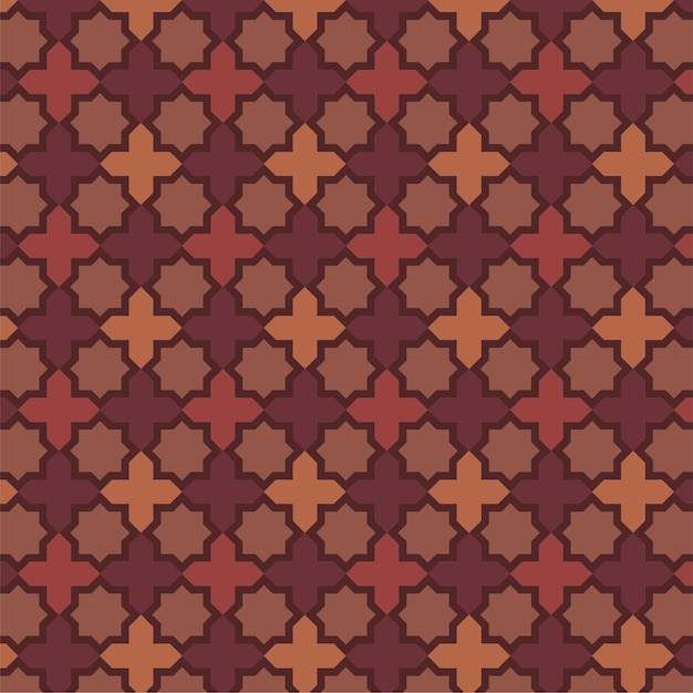 Octagonal pattern brown