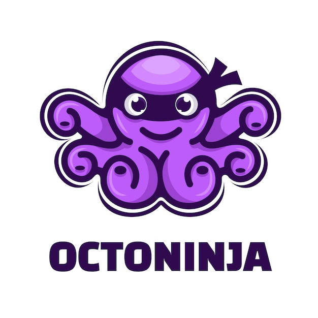 Octo ninja-mascotte-logo