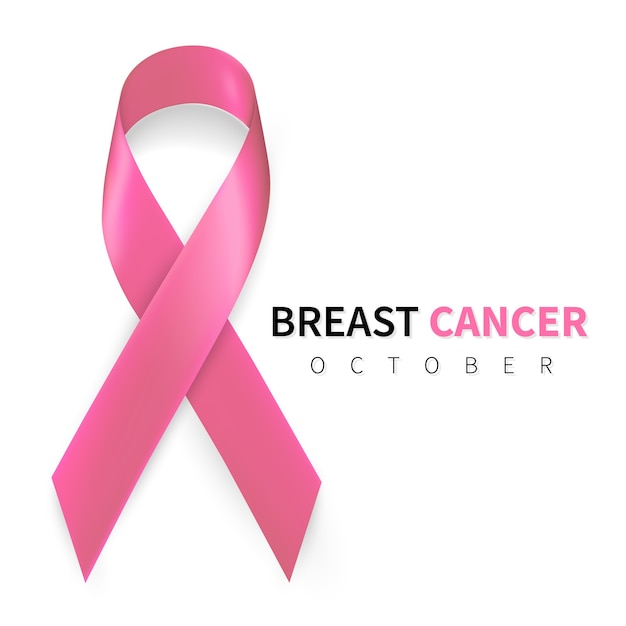 10月の乳がん啓発月間。リアルなピンクリボンのシンボル。