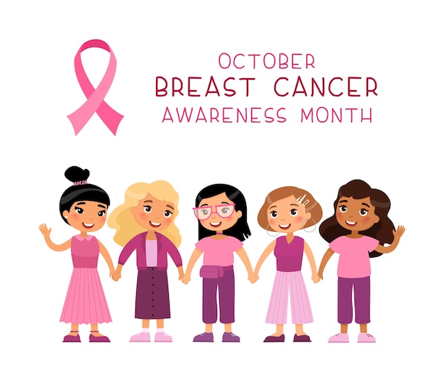 October cancer awareness month banner template