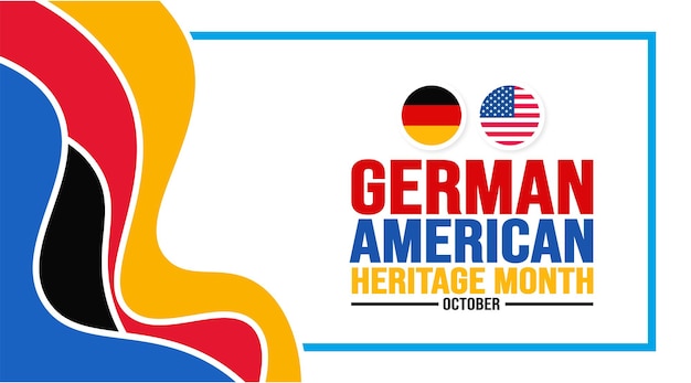 October is German American Heritage Month background template Holiday concept background banner