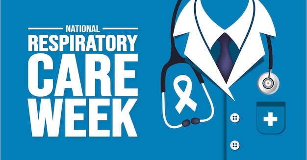 October is National Respiratory Care Week background template Holiday concept background banner