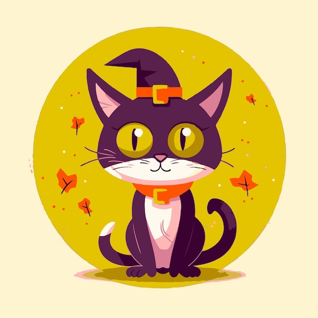 Vector october purrfect night