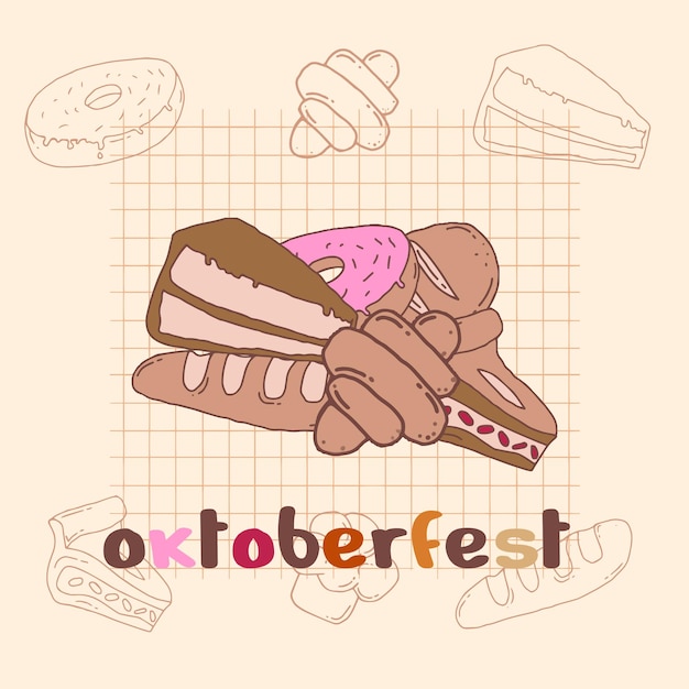 Octoberfest 디자인 벡터 포스터 요소