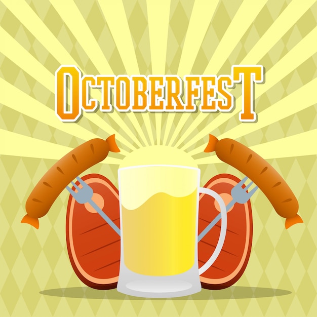 Vector octoberfest illustration