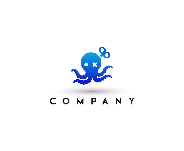 Octopus animal logo