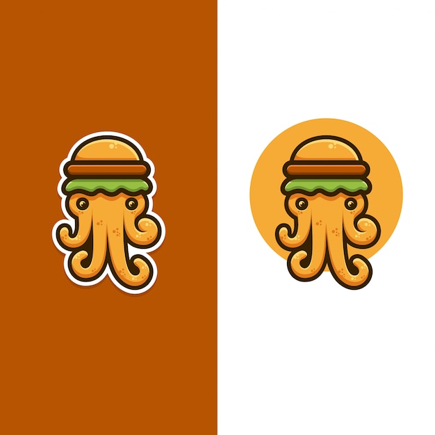 Octopus en burger logo