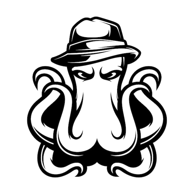 Octopus Fedora hoed omtrek