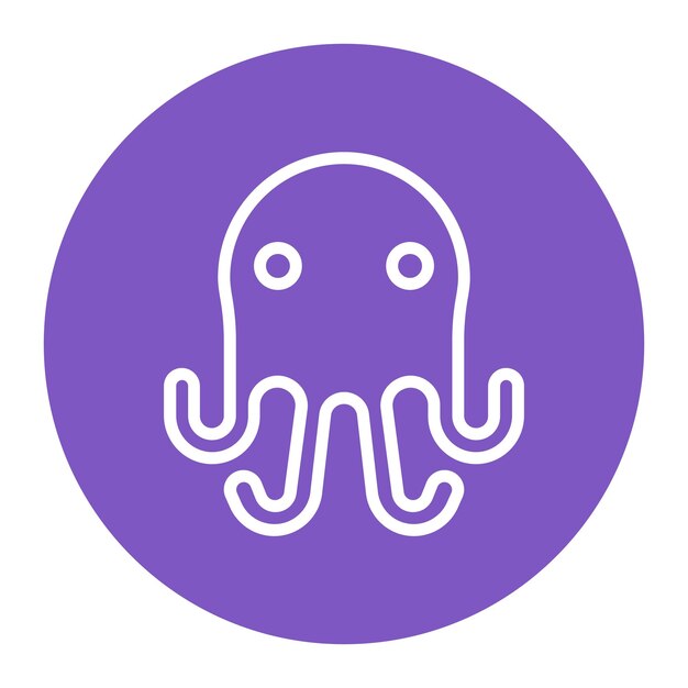 Octopus icon vector afbeelding Kan worden gebruikt voor vis en zeevruchten