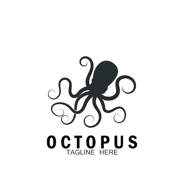 Octopus icon vector illustration template design