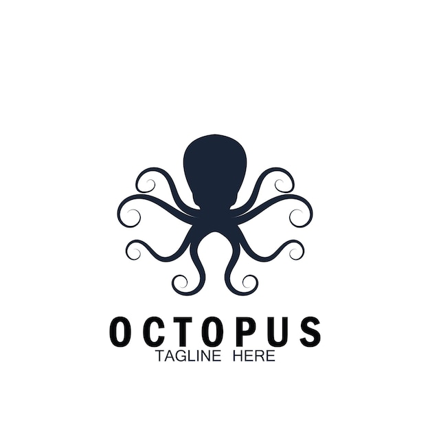 Octopus icon vector illustration template design