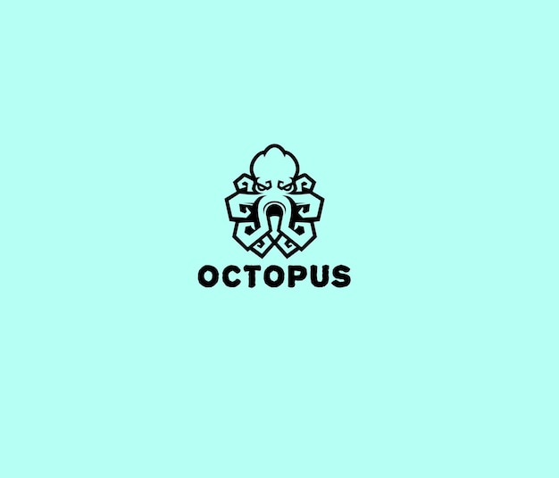 Octopus illustration mascot logo