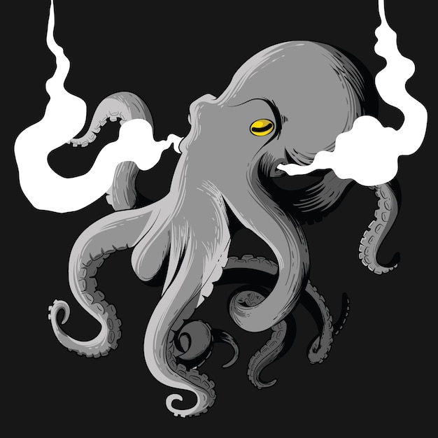 Вектор Иллюстрация octopus