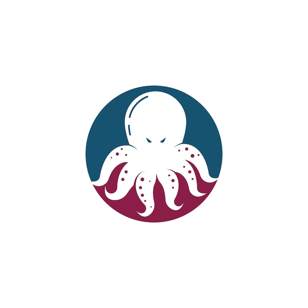 Octopus logo ilustration vector template