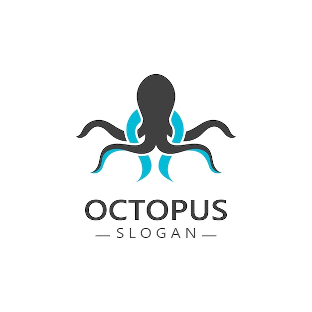 Octopus logo image design icon illustration animal vector