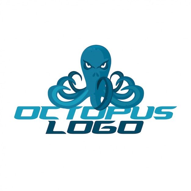 Vector octopus logo template