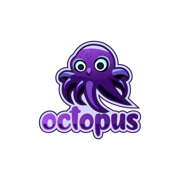 octopus mascot gaming logo