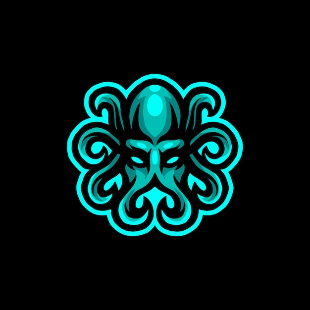 Vector octopus mascot logo