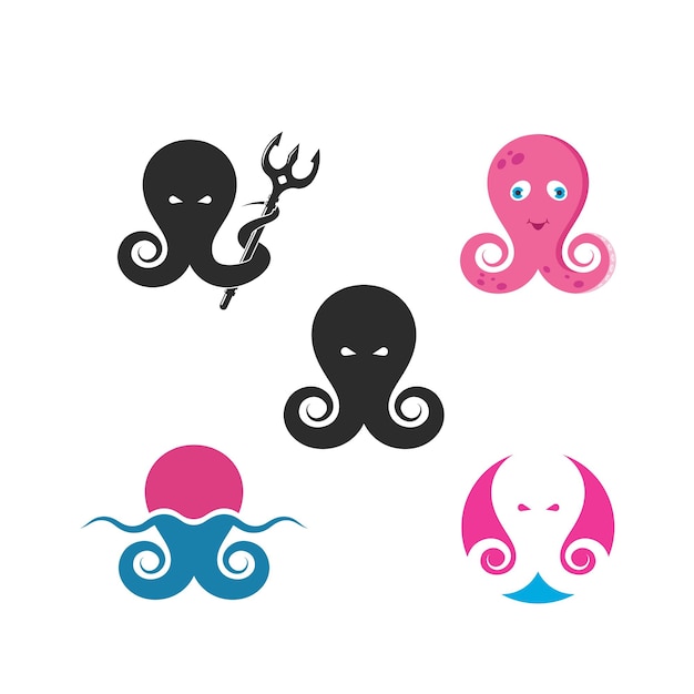 Octopus pictogram vector illustratie ontwerp