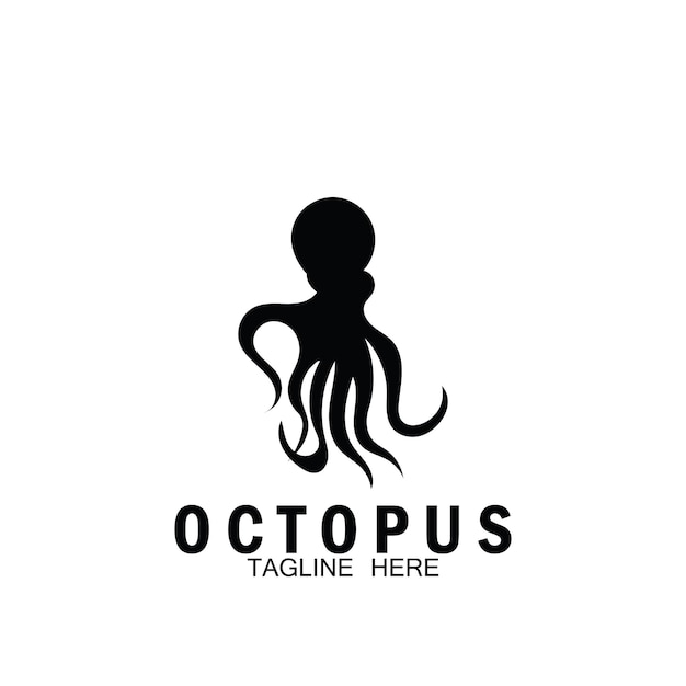 Octopus pictogram vector illustratie sjabloonontwerp