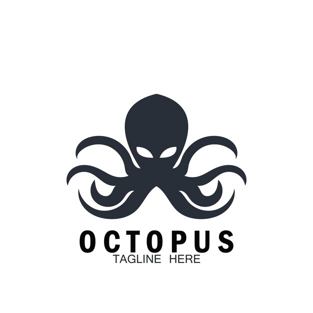 Vector octopus pictogram vector illustratie sjabloonontwerp