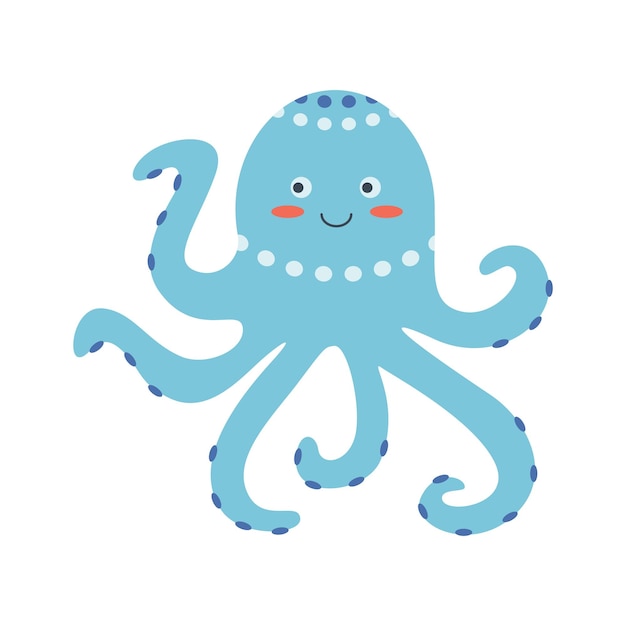 Octopus sea animal An inhabitant of the sea world a cute underwater creature