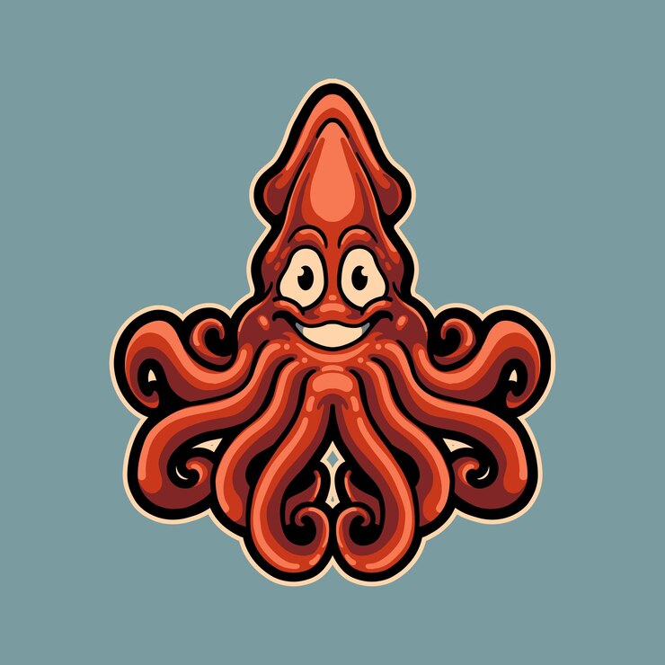 Vector octopus vector cartoon