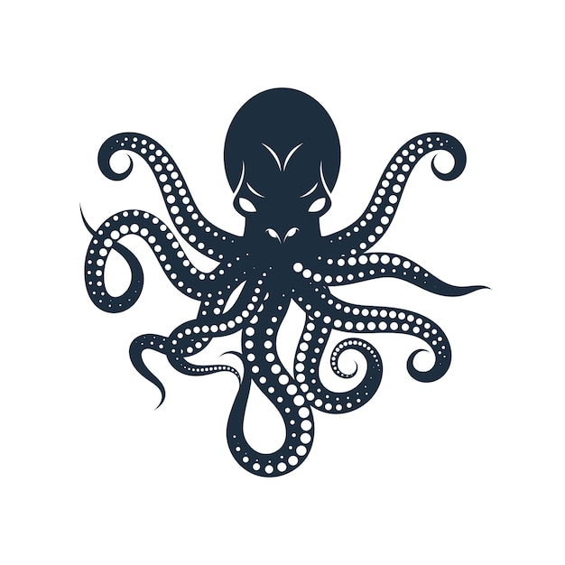 Octopus vector icon illustration