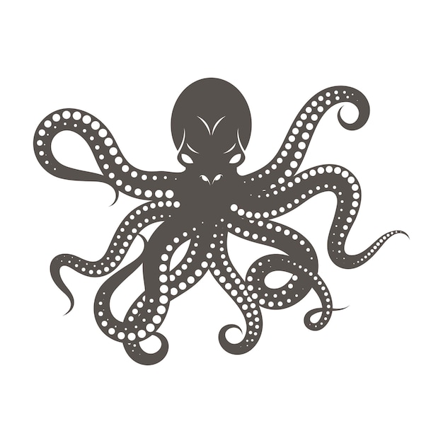 Vector octopus vector icon illustration