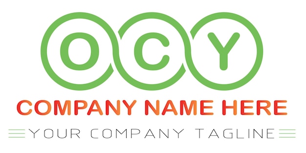 OCY Letter Logo Design