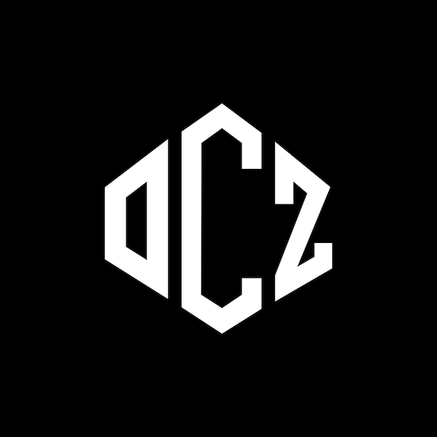 벡터 다각형 모양의 ocz 글자 로고 디자인 ocz 다각형과 큐브 모양의 logo 디자인 ocz 육각형 터 로고 템플릿 색과 검은색 ocz 모노그램 비즈니스 및 부동산 로고