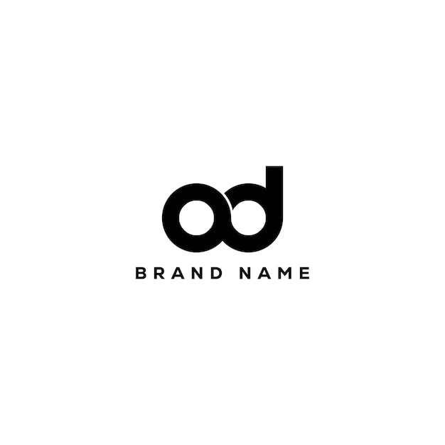 OD letter logo design OD business and real estate monogram logo vector template