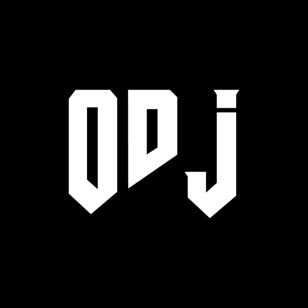 ODJ letter logo ontwerp voor technologiebedrijf ODJ logo ontwerp zwarte en witte kleurencombinatie ODJ logo ODJ vector ODJ ontwerp ODJ icoon ODJ alfabet ODJ typografie logo ontwerp