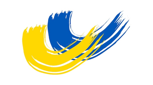 Oekraïense nationale vlag in grunge-stijl