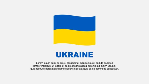 Oekraïne Vlag Abstracte Achtergrond Ontwerpsjabloon Oekraïne Onafhankelijkheidsdag Banner Sociale Media Vectorillustratie Oekraïne Achtergrond