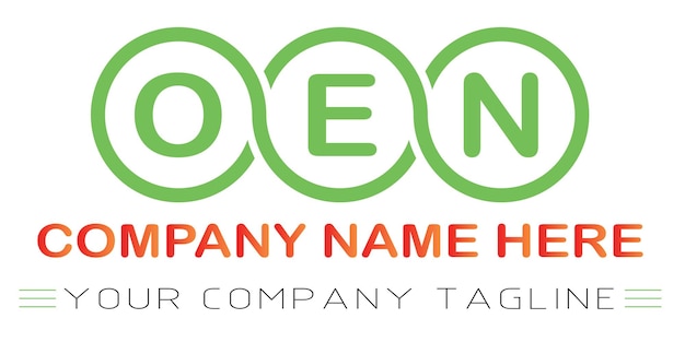 OEN Letter Logo Design