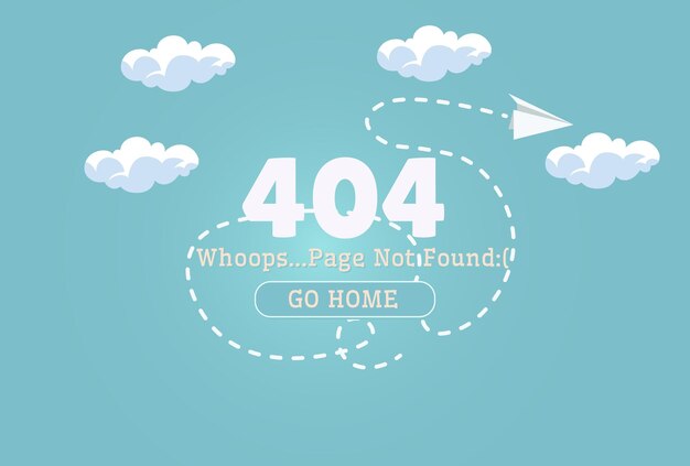 Oeps! 404 fout concept illustratie 01