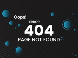 Oeps! 404-fout voor conceptillustratie van bestemmingspagina