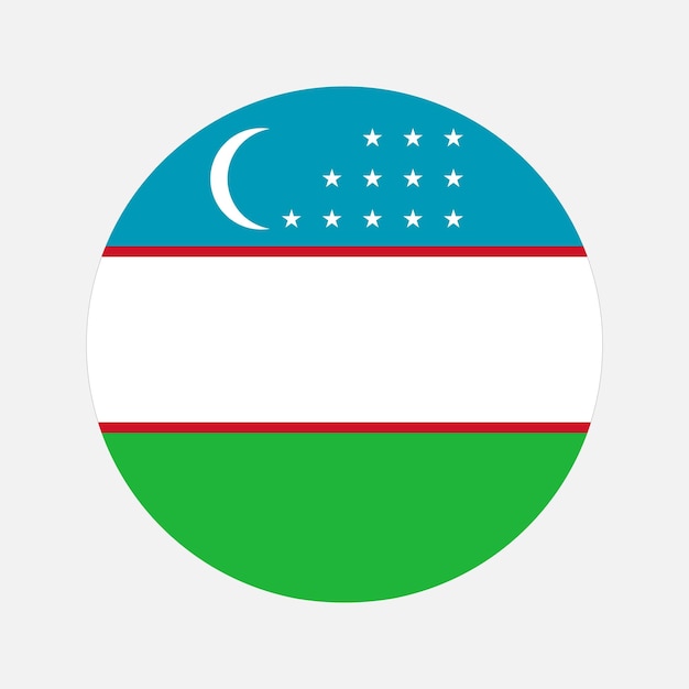 Oezbekistan vlag eenvoudige illustratie voor onafhankelijkheidsdag of verkiezing