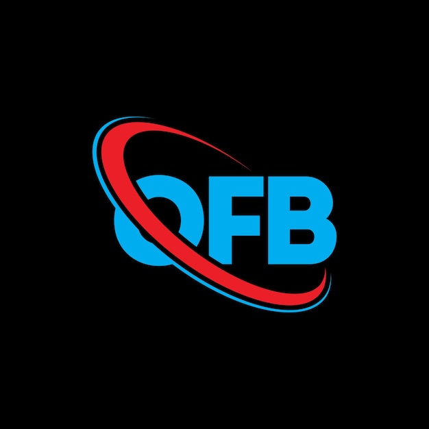 Vector ofb logo ofb letter ofb letter logo design initials ofb logo linked with circle and uppercase monogram logo ofb typography for technology business and real estate brand