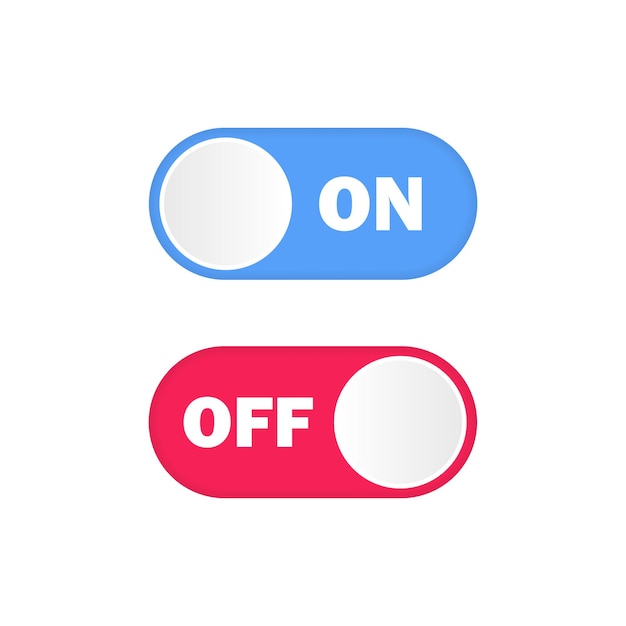 On and off button