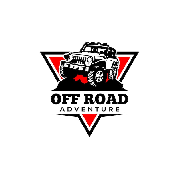 Vector off road adventure logo with the title'off road adventure '